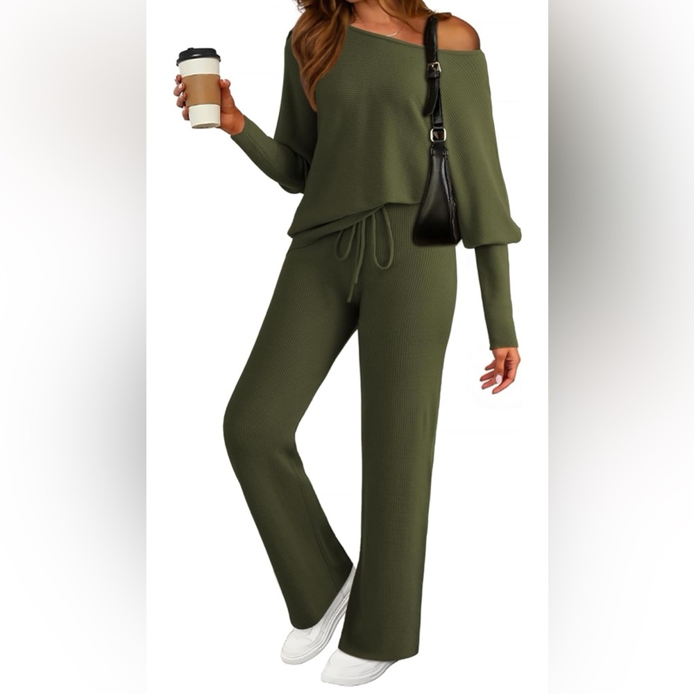 Women's Olive Green Jogger Set
